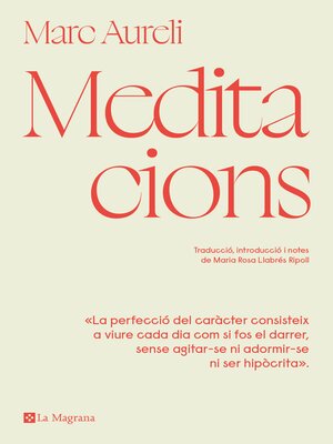 cover image of Meditacions
